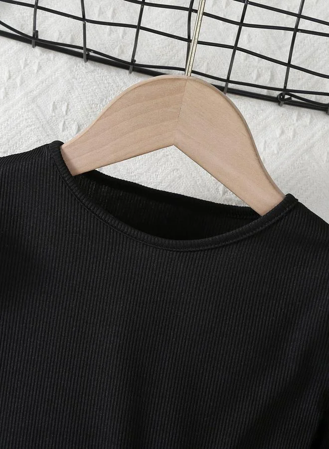 تايك تو فستان بناتي بحاشية تور ومطرز بالزهور